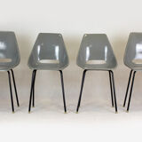 Fiberglass Chairs by Miroslav Navratil for Vertex, 1960s, Set of 4