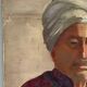 Huile toile Gabrielle Guillot de Raffaillac personnage oriental turban