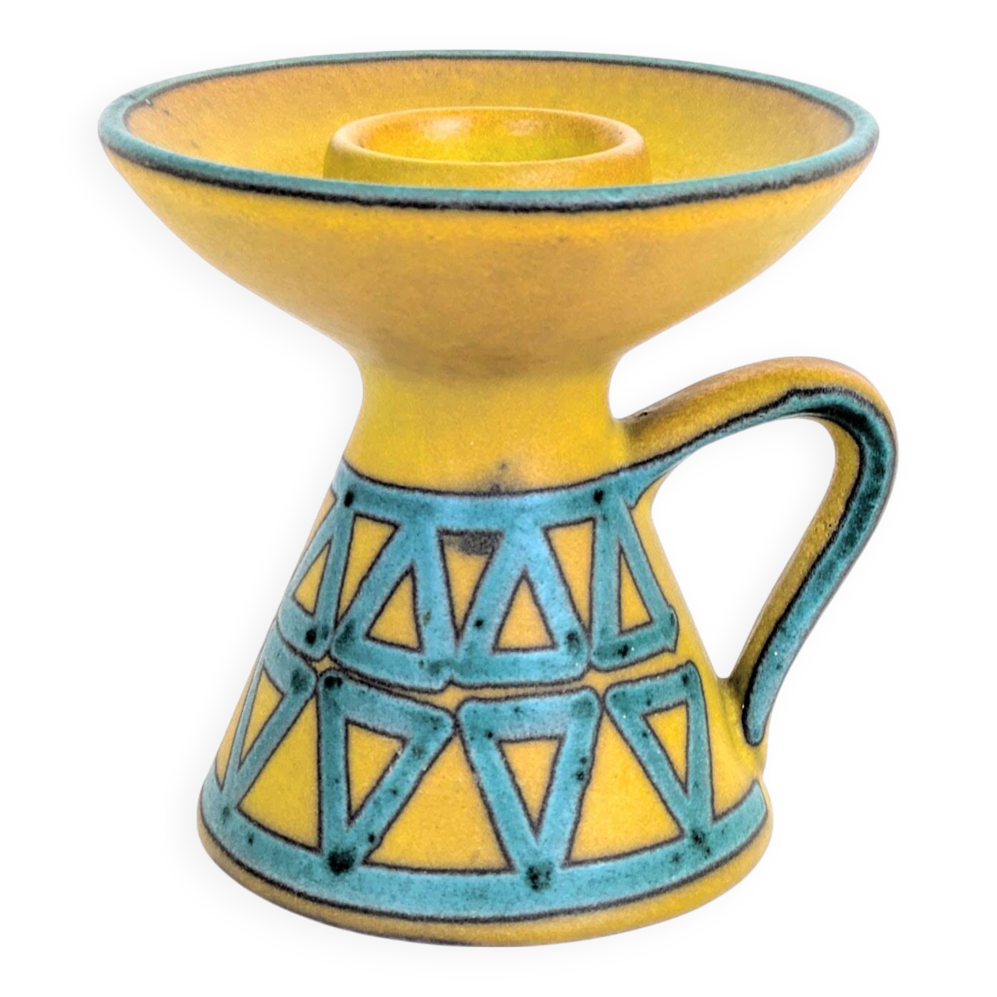 Ceramano Ceramic Candle Holder | West German Pottery 1960s