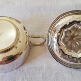 Silver metal citrus press Christofle