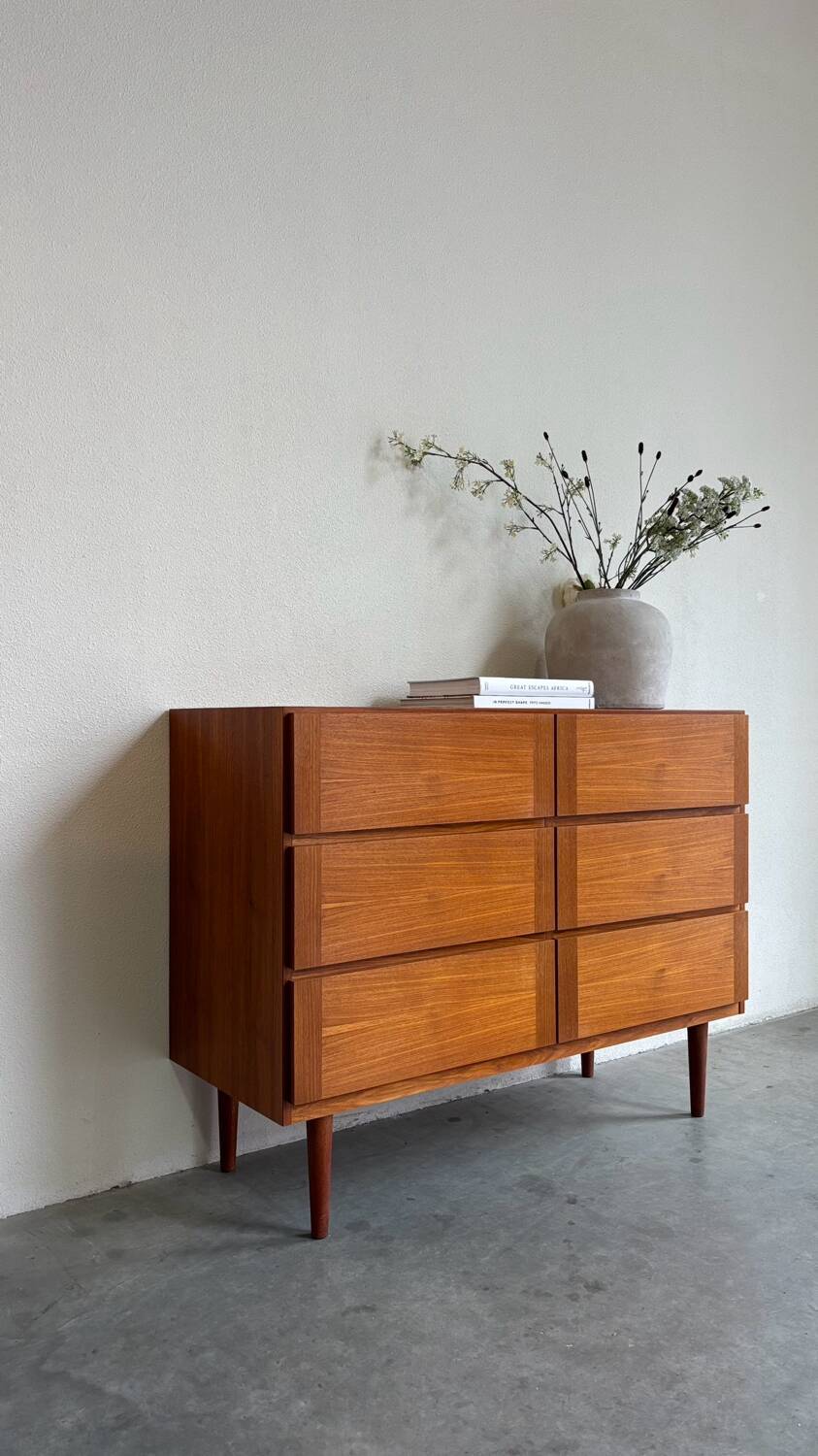 Commode double vintage danoise en teck