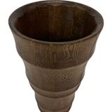 Vintage umbrella holder wooden basket storage 1960 minimalist design