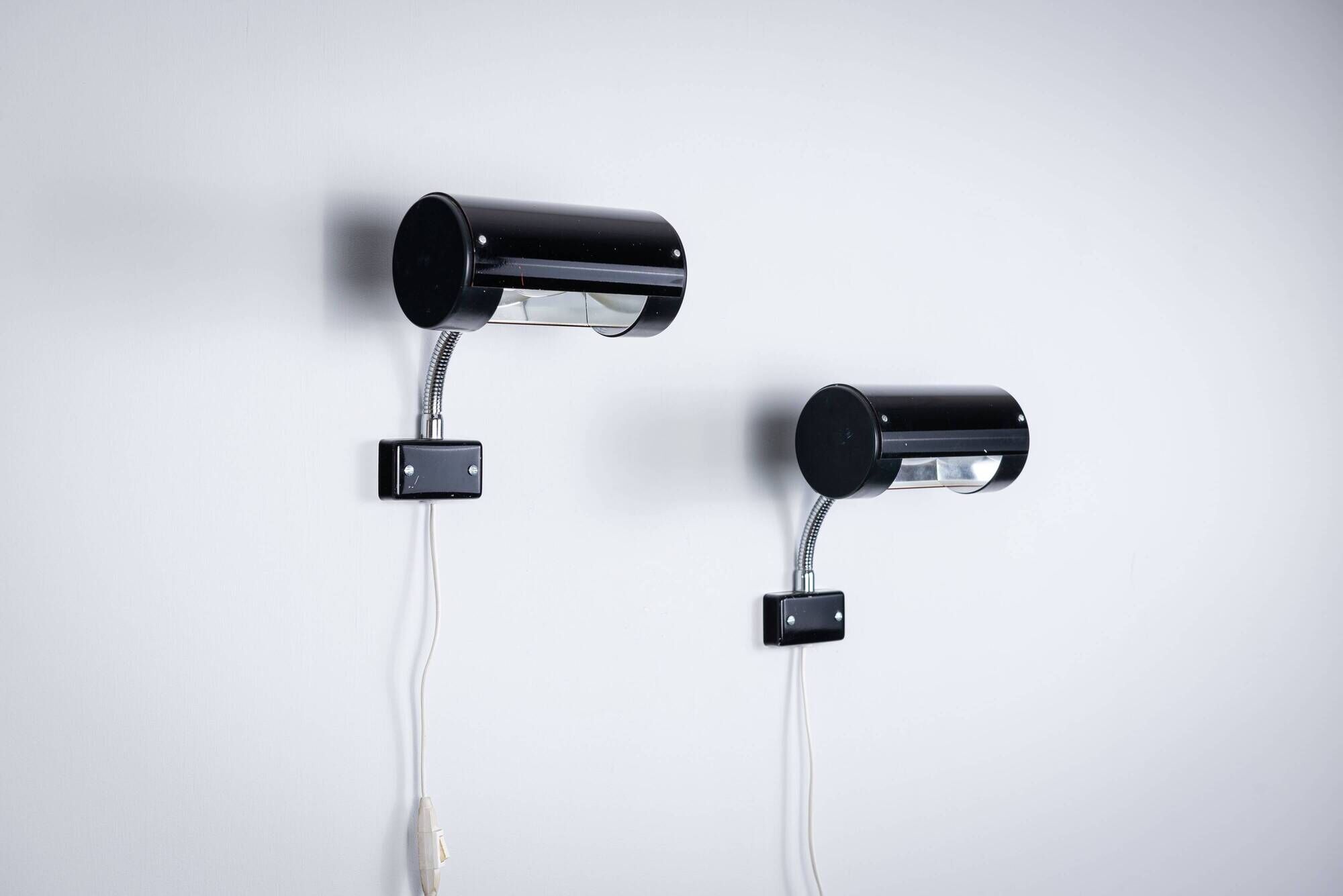 Anders Pehrson set of two wall lamps for Ateljé Lyktan 1970s Sweden
