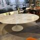 Eero Saarinen,& éditions - Knoll: table ovale 244 cm, Arabescato