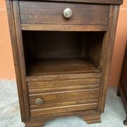 Pair of vintage Art Deco bedside tables from the 1950s