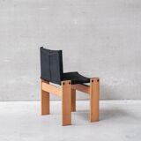 Set of Four Italian Scarpa 'Monk' Mid-Century Dining Chairs