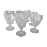 1 set of 8 antique glasses