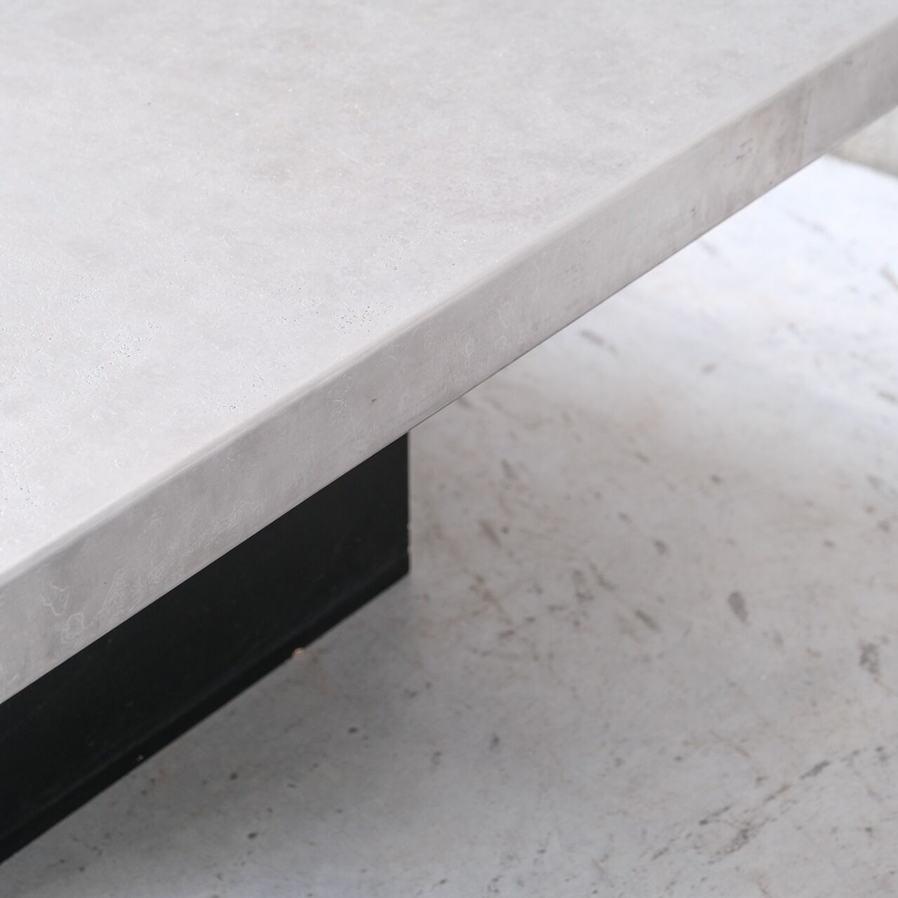 Metal mid-century etched coffee table