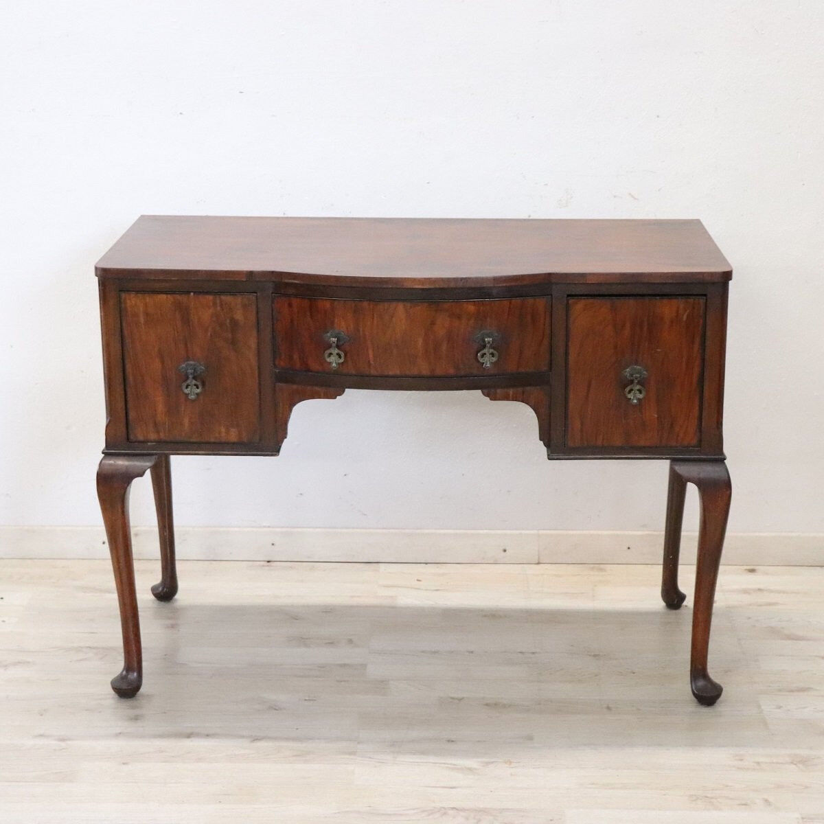 Writing Desk In Walnut Veneer, Early 20th Century