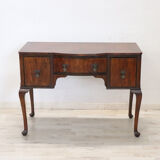 Writing Desk In Walnut Veneer, Early 20th Century