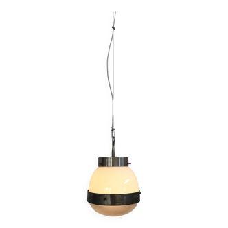 Suspension italienne en verre Delta Sergio Mazza pour Artemide 1960