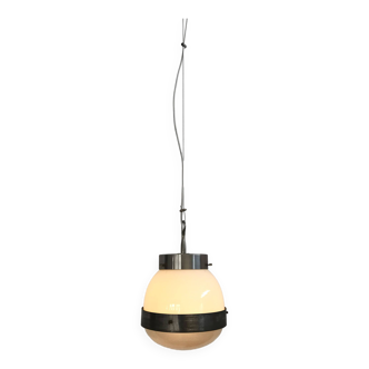 Delta Sergio Mazza for Artemide italian glass pendant lamp 1960s