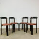 4 Bruno Rey chairs for Dietiker, workshop "Chair from Stein am Rhein"