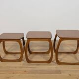 Tables gigognes en teck du milieu du siècle de Parker Knoll, années 1960, Royaume-Uni, lot de 3