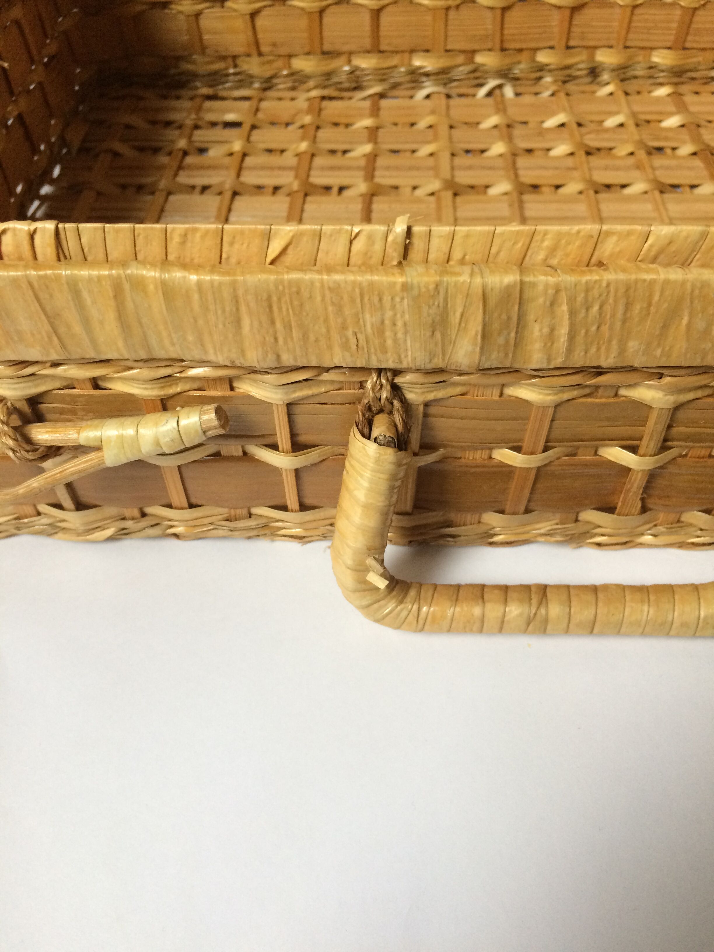 Vintage rattan/wicker case