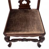 Table et chaises anciennes du 19ème siècle, Europe occidentale.