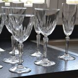 18 verres sur pied en cristal d'Arques