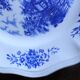 6 romantic blue Lunéville Sarreguemines dinner plates