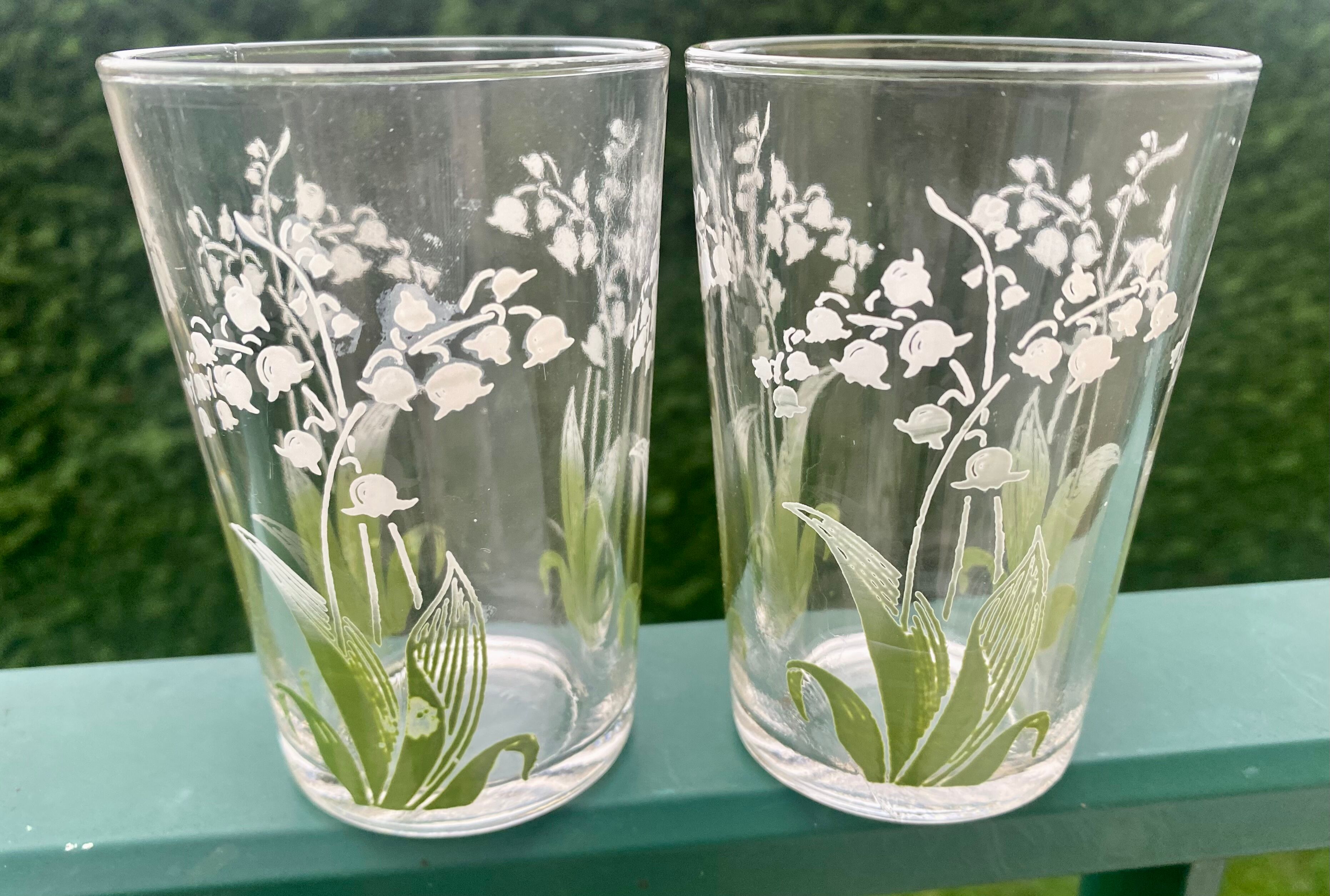 Glasses lucky vintage lily of the valley
