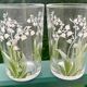 Verres porte bonheur muguet  vintage