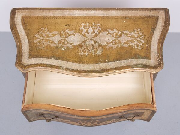 Commode florentine vintage en bois italienne des années 1970