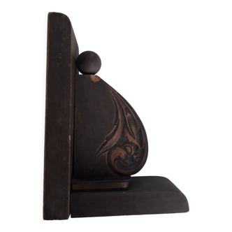 Wooden art deco bookend