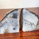 Paire de serre-livres en agate