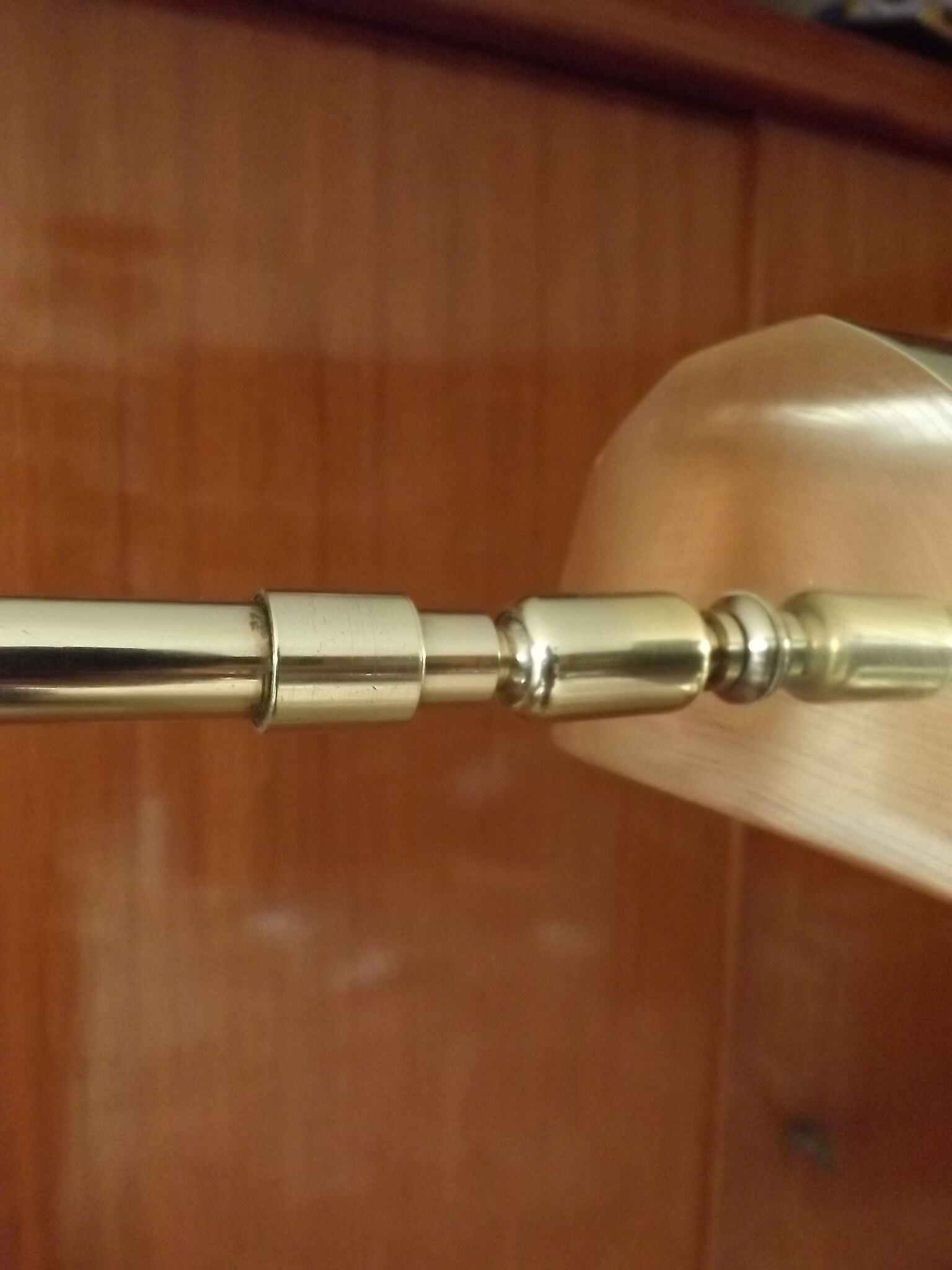 Modernist brass floor lamp deknudt 1970 vintage