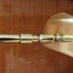 Modernist brass floor lamp deknudt 1970 vintage
