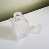 Square glass whiskey carafe