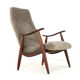 Mid century modern Armchair brown doodle (1) - total restoration - unique
