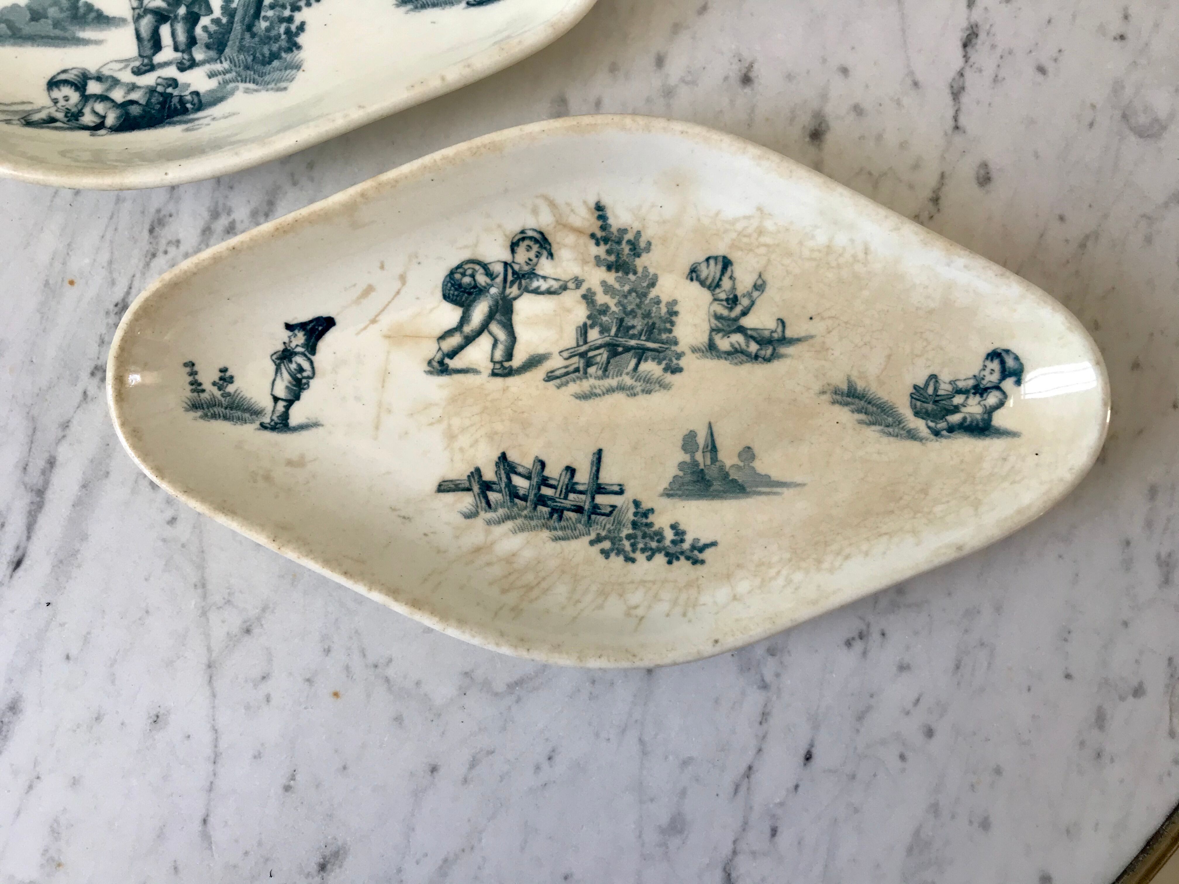 Duo of raviers Terre de Fer model "Garde champêtre" late nineteenth