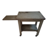 Metal serving trolley