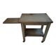 Metal serving trolley