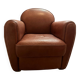 Leather club chair