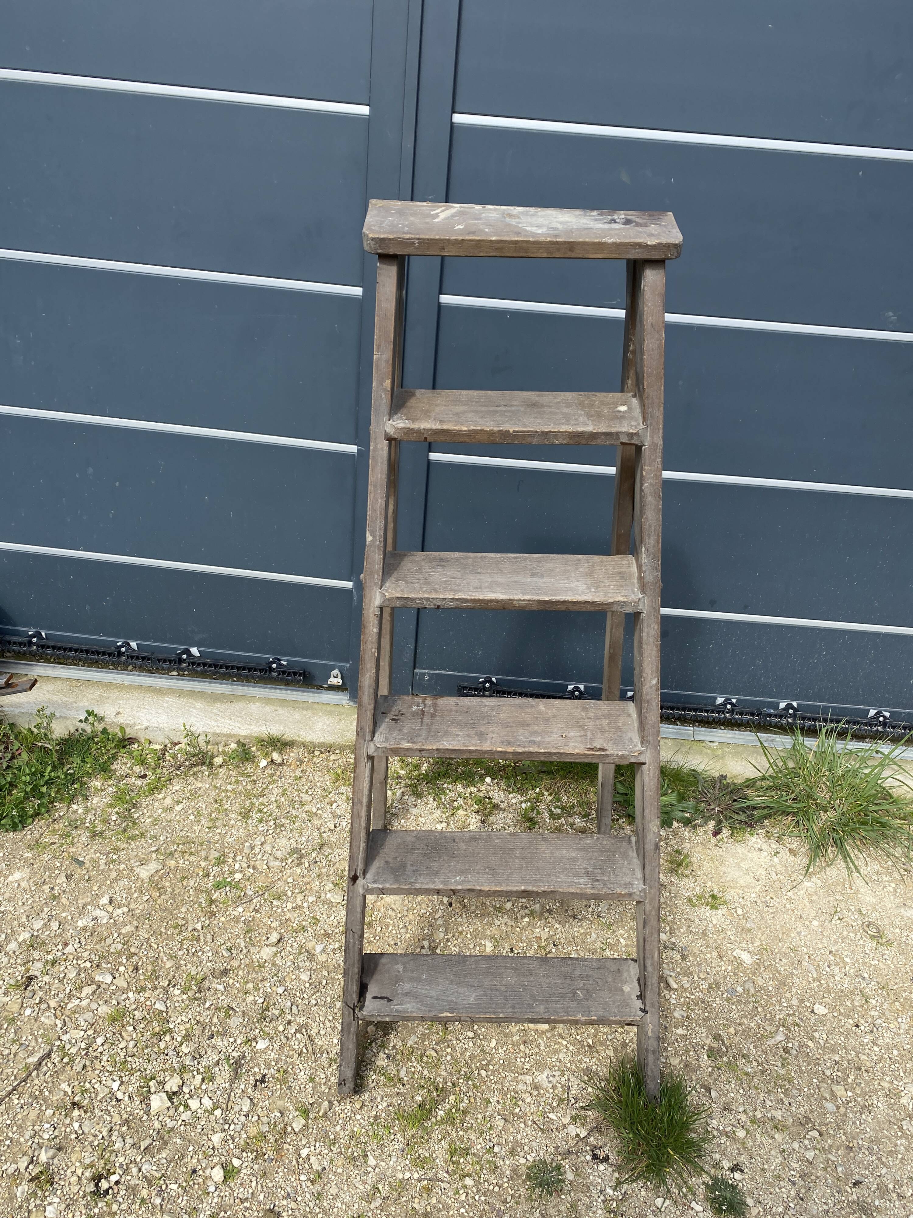 wooden stepladder