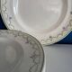 Set of 6 vintage plate dishes in faience, Violetta model from Longwy, 1900s.