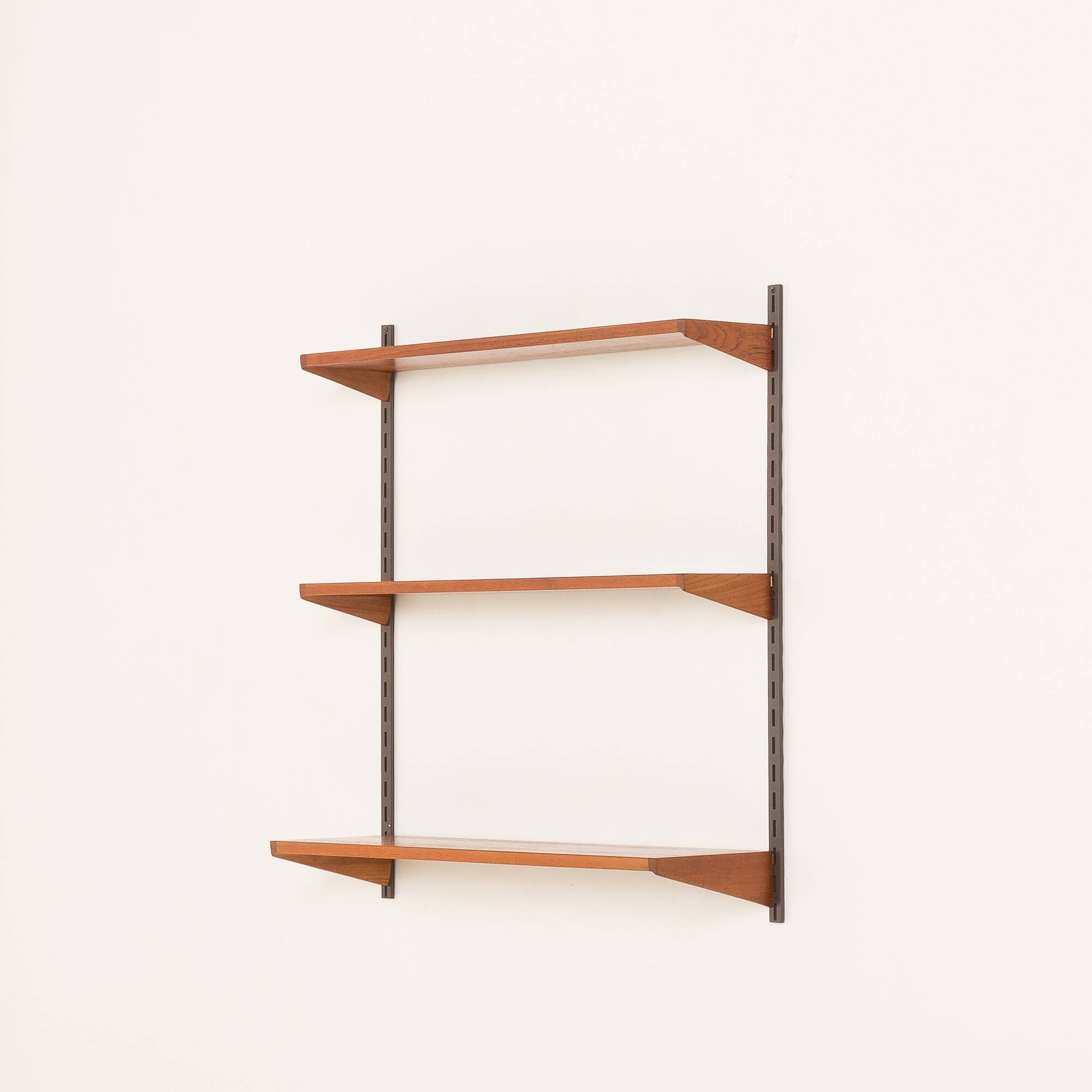 Kai Kristiansen teak shelving unit, set of 3 shelves, FM Mobler, Denmark