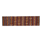 Tapis de couloir vintage turc Oushak fait main en laine et coton orange, années 1970