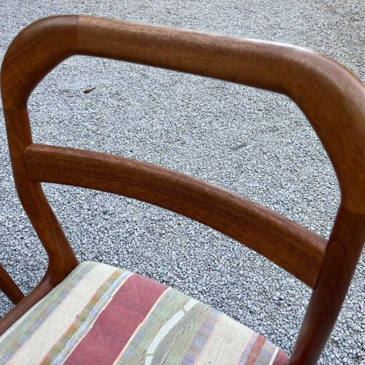 Pair of Scandinavian teak chairs from the 1960s.