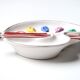 Empty pocket ceramic paint palette, 50s