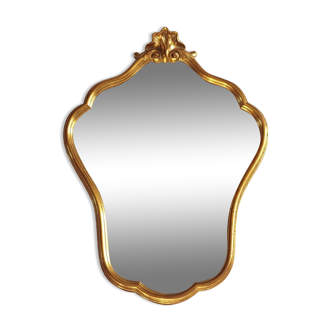 Golden shell mirror
