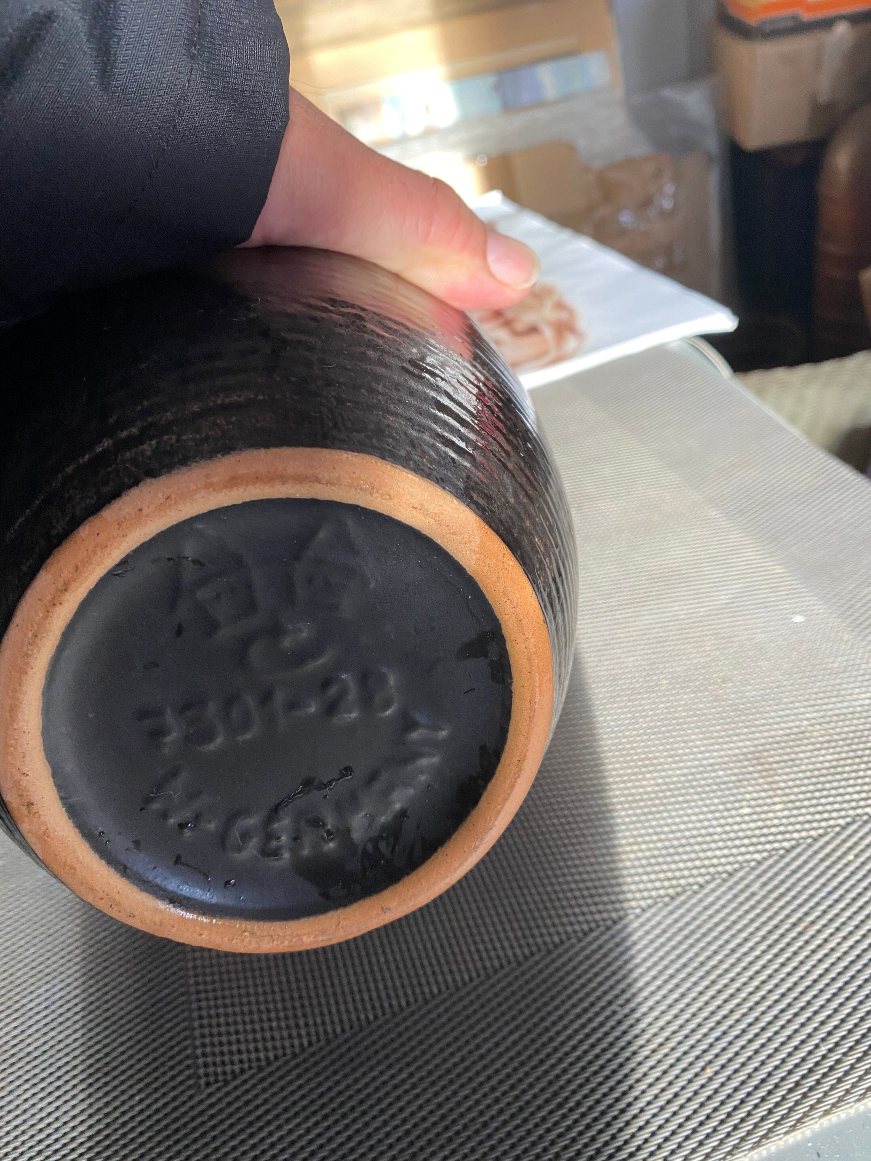 Vase fat lava Carstens Tonnieshof