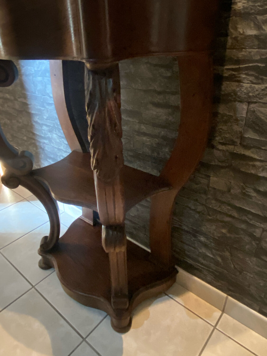 Curved console in Napoleon III style