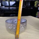 Silver metal bowl