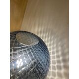 Contemporary "ballotton" blue murano glass wall sconce