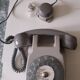 Telephone mural a cadran avec amplificateur