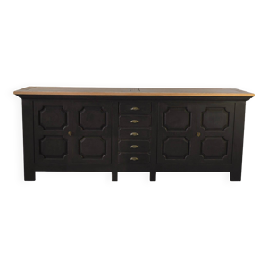 Buffet 4 portes, 5 tiroirs