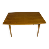 Extendable dining table in solid beech, Scandinavian design from the 70s