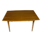 Table de repas à rallonges en hêtre massif design scandinave années 70